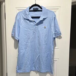 Ralph Lauren Custom Slim Fit Blue Polo